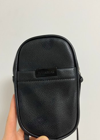 Siyah Deri Kadın Çapraz Çanta - Görsel 2