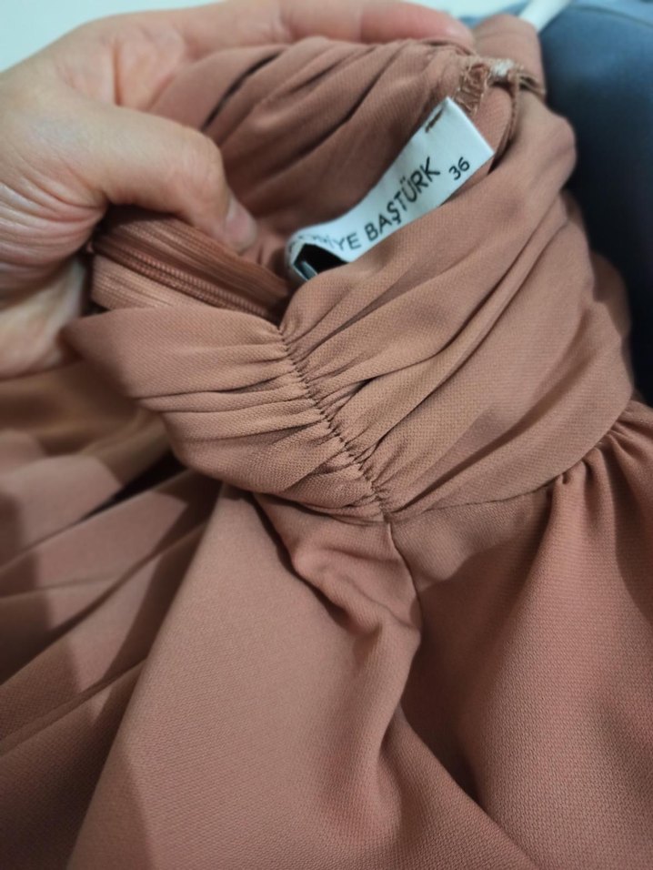 Kadriye baştürk elbise şık kemerli elbise - Görsel 2