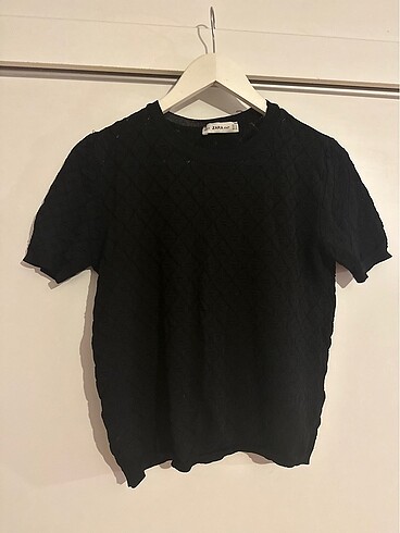 Zara Zara knit siyah t-shirt