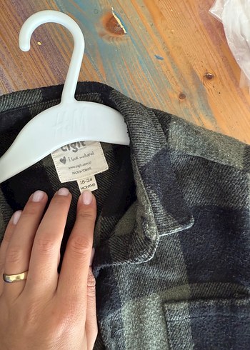 Oversize çocuk oduncu gömleği
