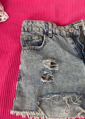 Defacto mavi renk mini kot şort 36 beden