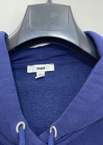 Mavi Mavi Kapüşonlu Kadın Sweatshirt