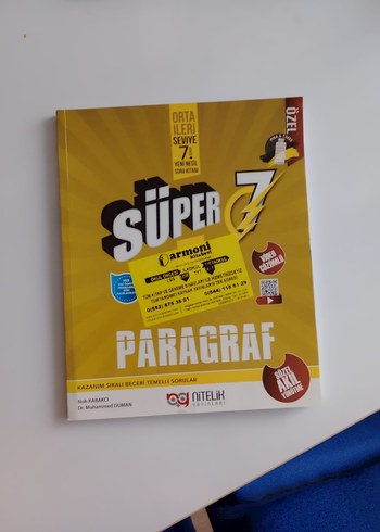 Süper 7. Sınıf Paragraf Hazırlık Kitabı