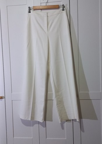 Beyaz Kadın kumaş Pantolon - Görsel 5