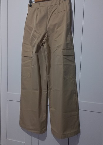 Bej Kadın Salaş Kumaş Pantolon - Görsel 4