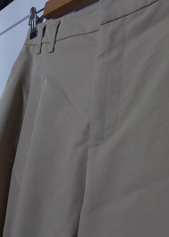 Bej Kadın Salaş Kumaş Pantolon - Görsel 3