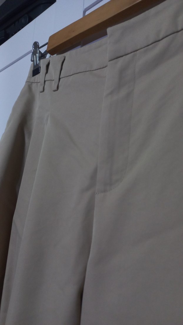 Bej Kadın Salaş Kumaş Pantolon - Görsel 3