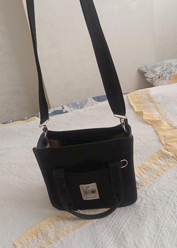 Fermuarlı Siyah Deri Kadın Çanta - Görsel 2