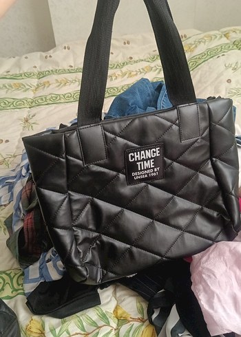 Siyah Fermuarlı Kadın Günlük Çanta - Görsel 4