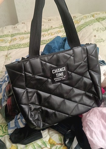 Siyah Fermuarlı Kadın Günlük Çanta - Görsel 2