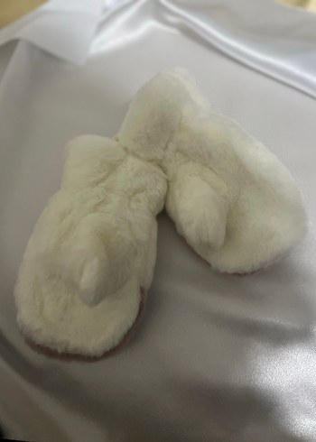 Kız cocuk ayicikli 1-3 yaş ayicikli tek parmak eldiven - Görsel 4