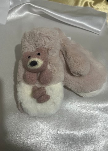 Kız cocuk ayicikli 1-3 yaş ayicikli tek parmak eldiven - Görsel 7