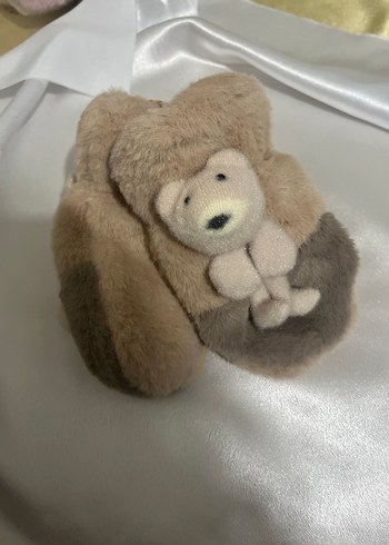 Kız cocuk ayicikli 1-3 yaş ayicikli tek parmak eldiven - Görsel 9