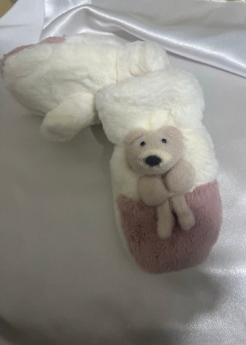 Kız cocuk ayicikli 1-3 yaş ayicikli tek parmak eldiven - Görsel 5