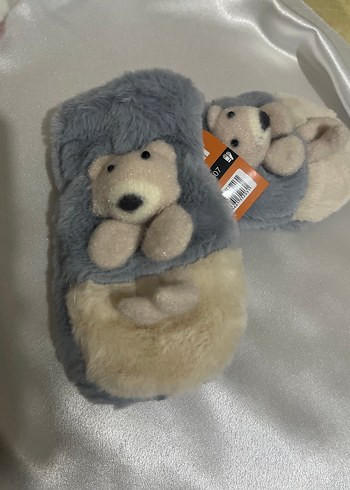 Kız cocuk ayicikli 1-3 yaş ayicikli tek parmak eldiven - Görsel 3