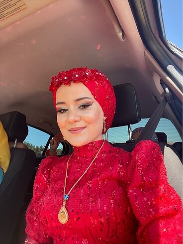m Beden kırmızı Renk Nişanlık