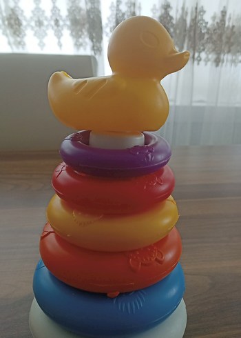 Renkli Ördekli Yığın Halka Eğitici Oyuncak
