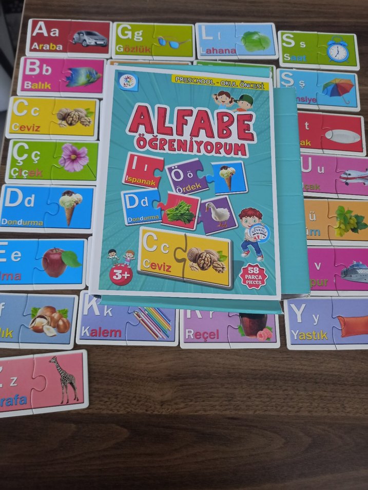 Alfabe Öğreniyorum 58 Parça Eğitici Puzzle - Görsel 2