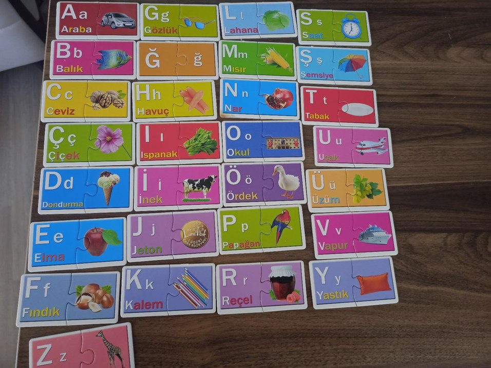 Alfabe Öğreniyorum 58 Parça Eğitici Puzzle - Görsel 3