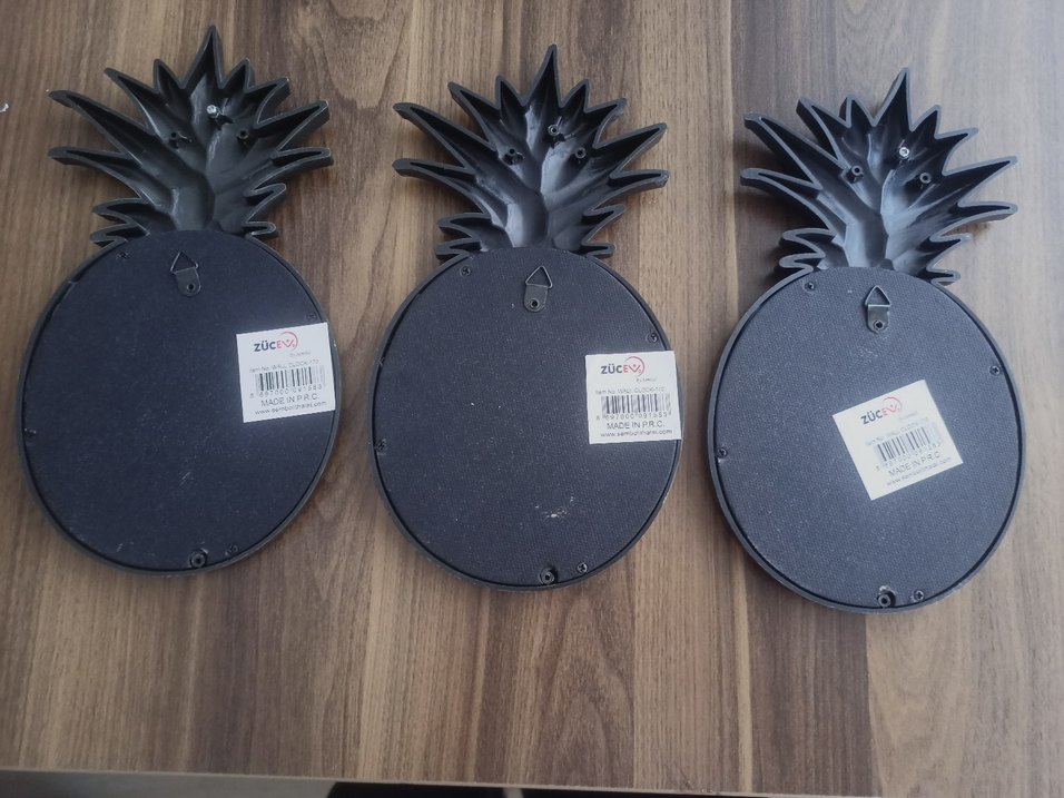 Renkli Aynalı Ananas Şeklinde Dekoratif Duvar Süsü - Görsel 5