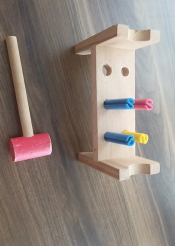 Pastel Renkli Ahşap Çocuk Oyuncağı - Görsel 4