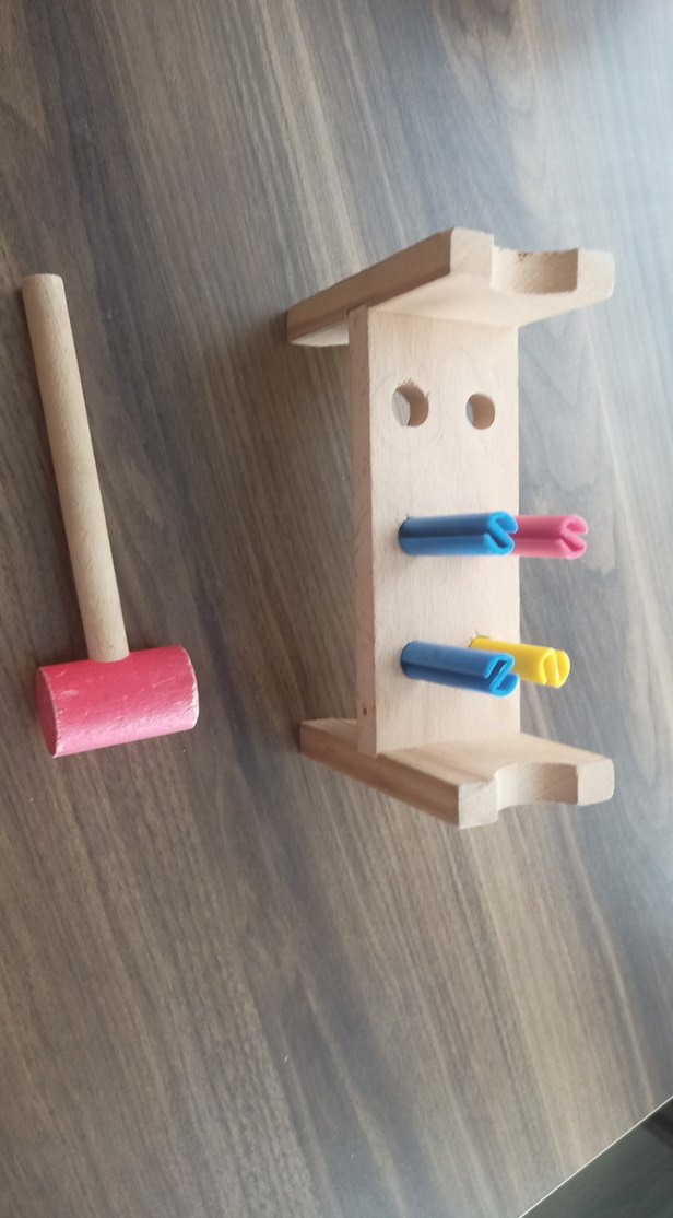 Pastel Renkli Ahşap Çocuk Oyuncağı - Görsel 4