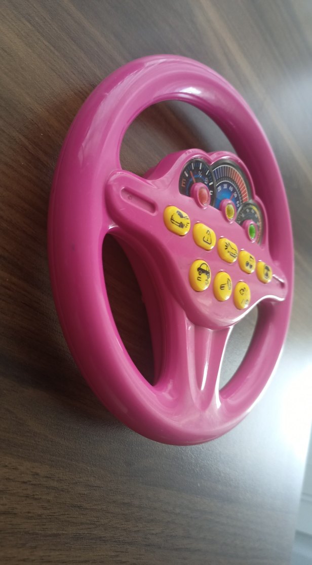 Pembe Renkli Müzikli Oyuncak Direksiyon - Görsel 2