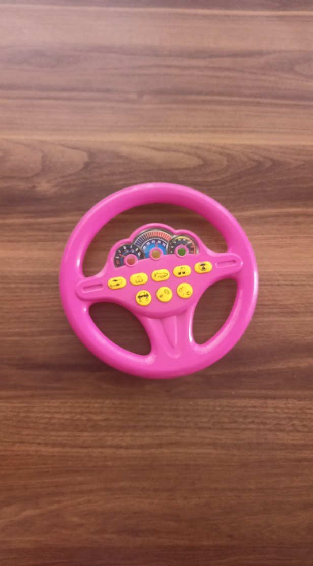 Pembe Renkli Müzikli Oyuncak Direksiyon - Görsel 3