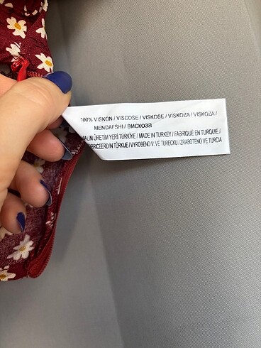s Beden Çiçekli bluz