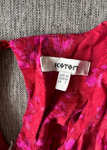 36 Beden pembe Renk Koton elbise