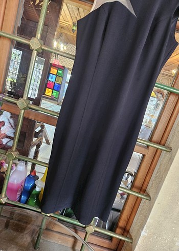 Spazio Siyah Strappy Midi Tuxedo
