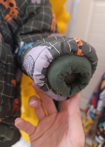 E-Bebek Erkek Çocuk Çok Renkli Fermuarlı Mont - Görsel 4