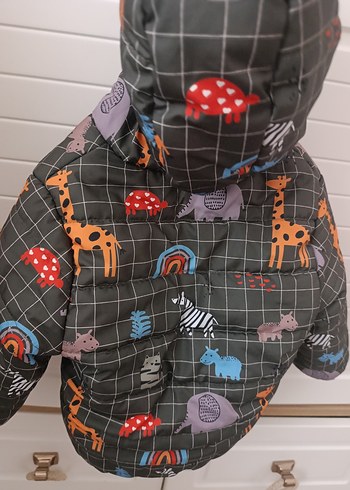 E-Bebek Erkek Çocuk Çok Renkli Fermuarlı Mont - Görsel 3