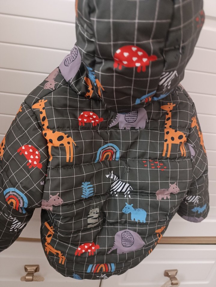 E-Bebek Erkek Çocuk Çok Renkli Fermuarlı Mont - Görsel 3