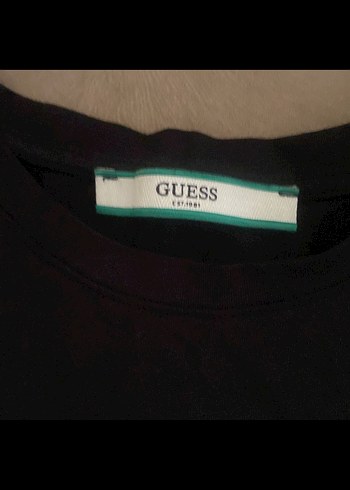 Guess Guess Kadın Siyah Uzun Kollu Baskılı tişört