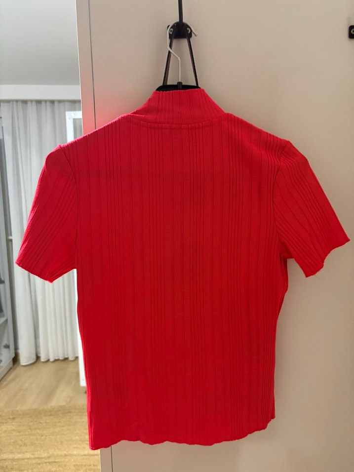 Fermuarlı  Kadın yakalı bluz - Görsel 4