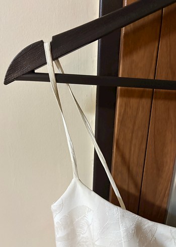 Askılı Mini Beyaz Düğün Elbisesi - Görsel 8