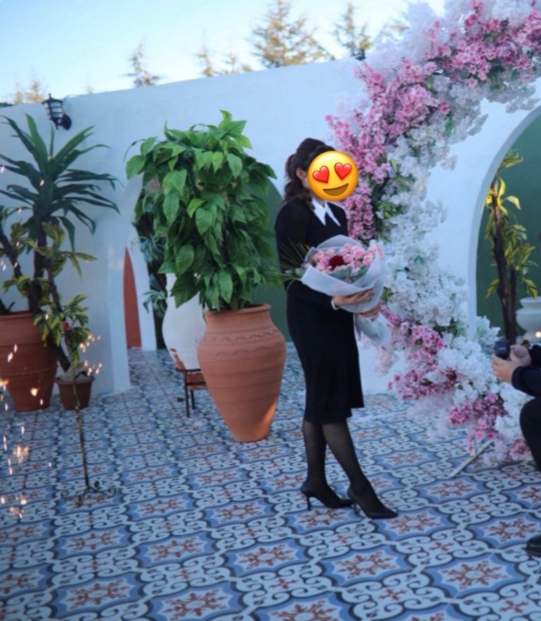 Siyah Uzun Kollu Yüksek Yakalı Uzun Elbise - Görsel 4