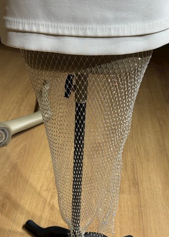 Beyaz Straplez Mini Elbise - Görsel 4