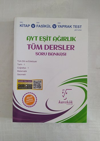 AYT Eşit Ağırlık Tüm Dersler Soru Bankası