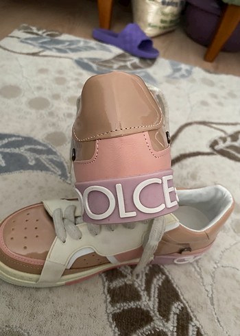 38 Beden pembe Renk Pembe Dolgulu Topuklu Bağcıklı Spor Ayakkabı