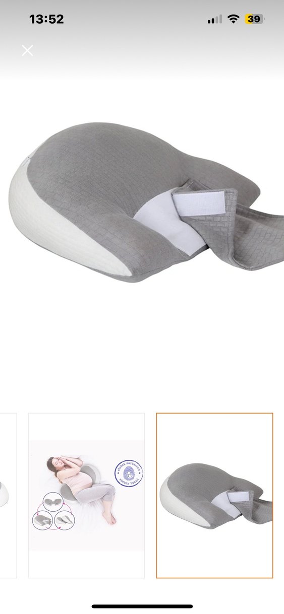 Gri Desensiz Hamile  Yastığı - Görsel 2