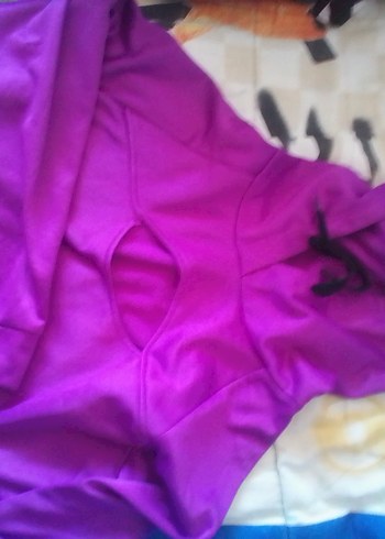 Koton Kadın Mor V Yaka Sweatshirt