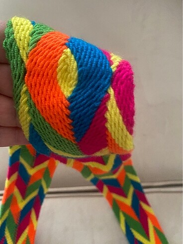  Beden wayuu mochilla renkli bohem kolombiya