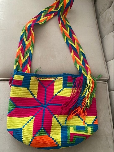  Beden çeşitli Renk wayuu mochilla renkli bohem kolombiya