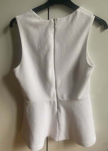 H&M Kadın Beyaz Midi blüz - Görsel 5