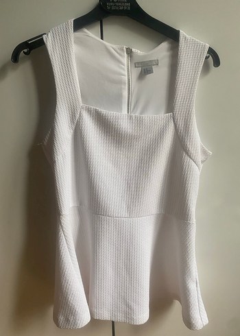 H&M Kadın Beyaz Midi blüz - Görsel 3