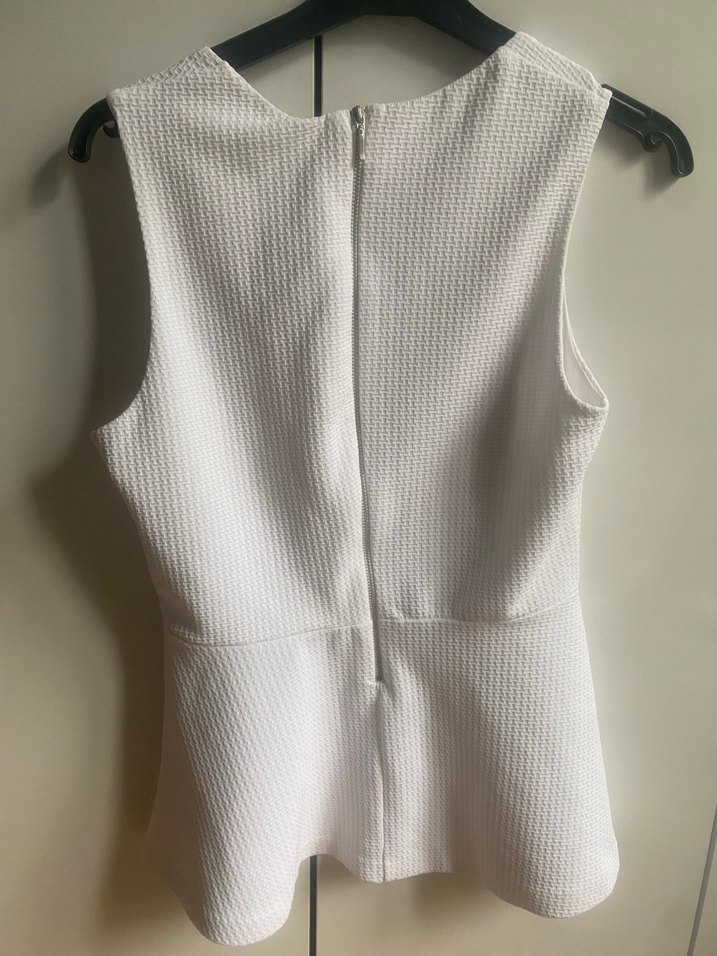 H&M Kadın Beyaz Midi blüz - Görsel 4