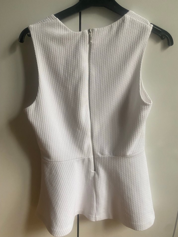 H&M Kadın Beyaz Midi blüz - Görsel 5