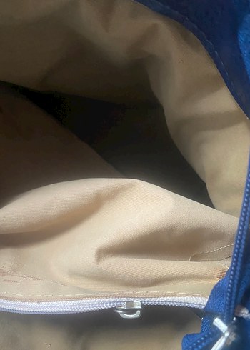 Koyu Mavi Deri Kadın Çanta Tokalı - Görsel 8